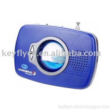 FM Auto Aqua Radio with Siren and Light